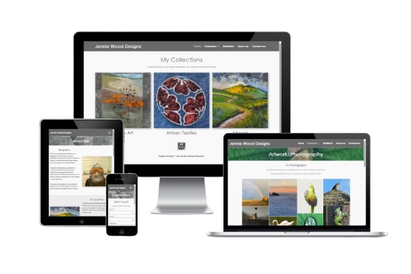 Jennie Wood Designs website portfolio
