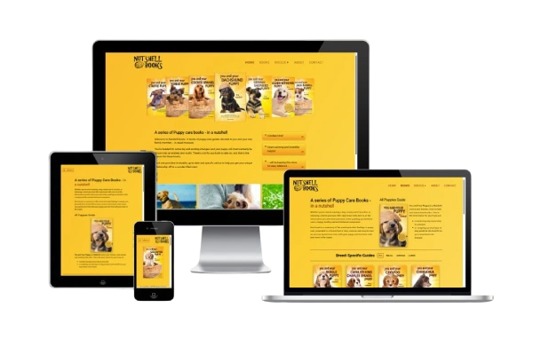 Nutshell books website portfolio