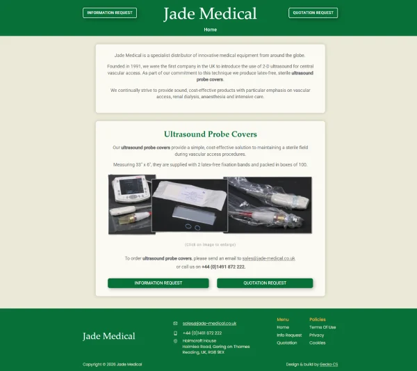 Jade Medical homepage